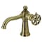 Kingston Brass KS3543RX Single-Handle Bathroom Faucet with Push Pop-Up, Antique Brass KS3543RX - alternate 1
